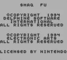 Image n° 1 - screenshots  : Shaq Fu